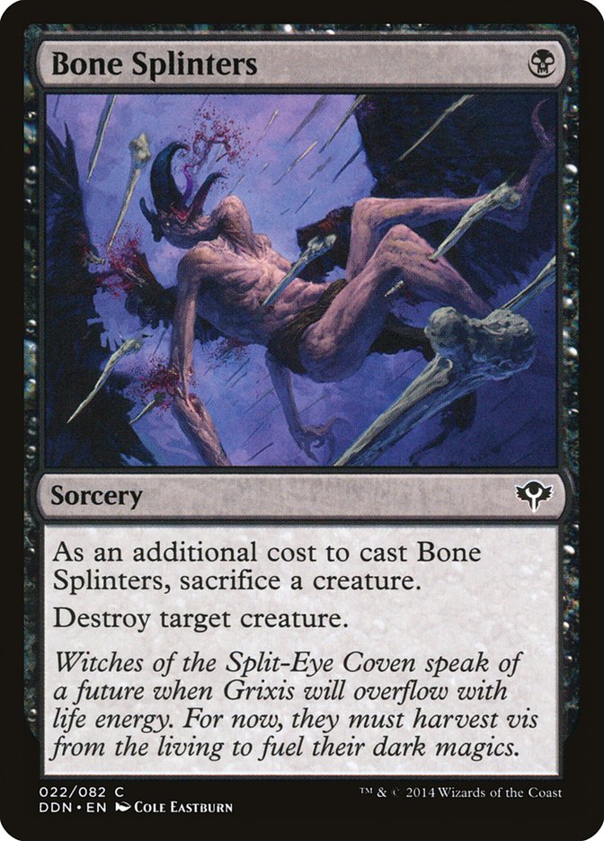 Bone Splinters [Duel Decks: Speed vs. Cunning] MTG Single Magic: The Gathering | Red Claw Gaming