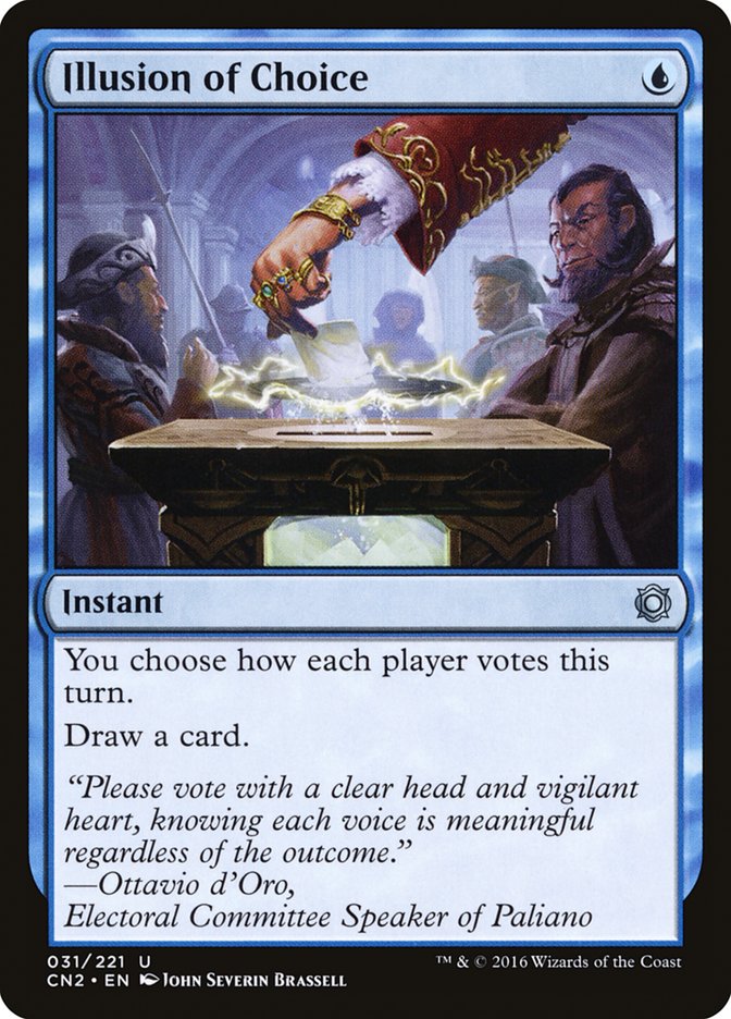 Illusion of Choice [Conspiracy: Take the Crown] MTG Single Magic: The Gathering | Red Claw Gaming