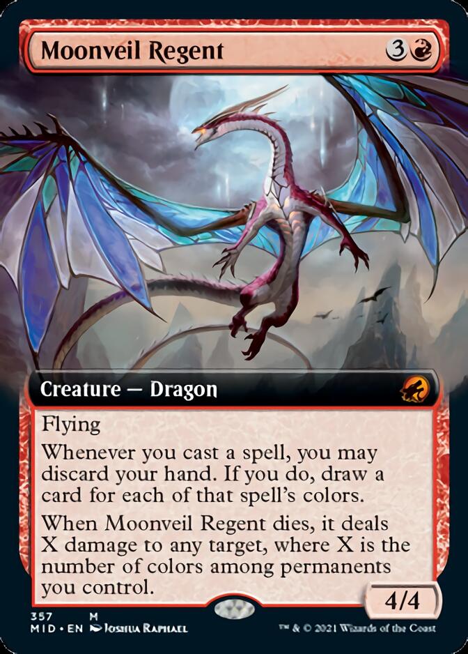 Moonveil Regent (Extended Art) [Innistrad: Midnight Hunt] MTG Single Magic: The Gathering | Red Claw Gaming