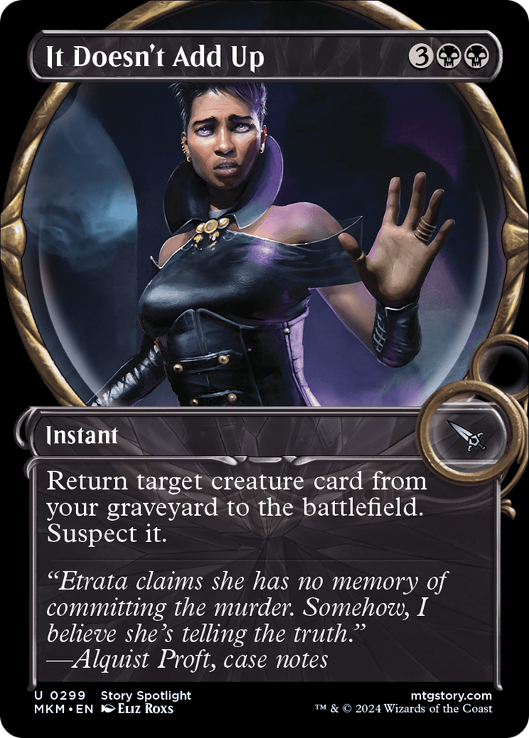 It Doesn't Add Up (Showcase) [Murders at Karlov Manor] MTG Single Magic: The Gathering    | Red Claw Gaming