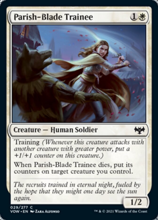 Parish-Blade Trainee [Innistrad: Crimson Vow] MTG Single Magic: The Gathering | Red Claw Gaming