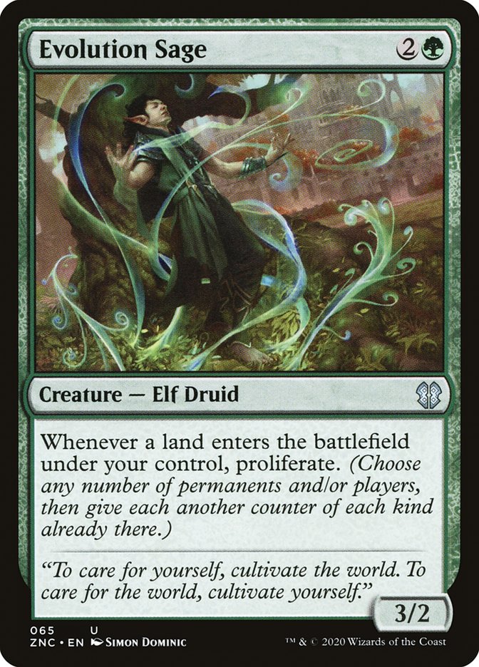 Evolution Sage [Zendikar Rising Commander] MTG Single Magic: The Gathering | Red Claw Gaming