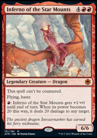 Inferno of the Star Mounts (Promo Pack) [Dungeons & Dragons: Adventures in the Forgotten Realms Promos] MTG Single Magic: The Gathering | Red Claw Gaming