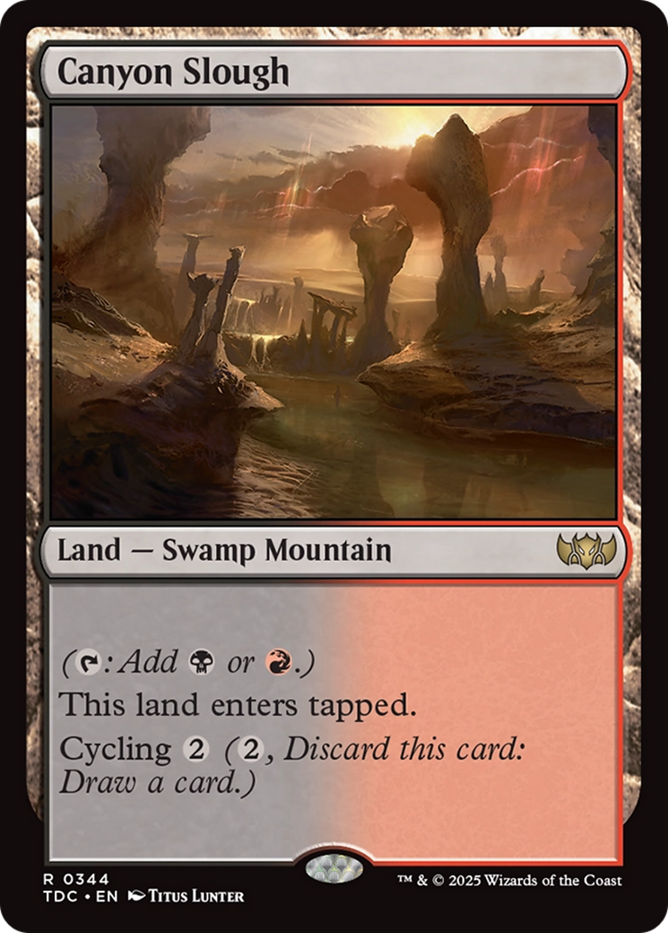Canyon Slough [Tarkir: Dragonstorm Commander] MTG Single Magic: The Gathering | Red Claw Gaming