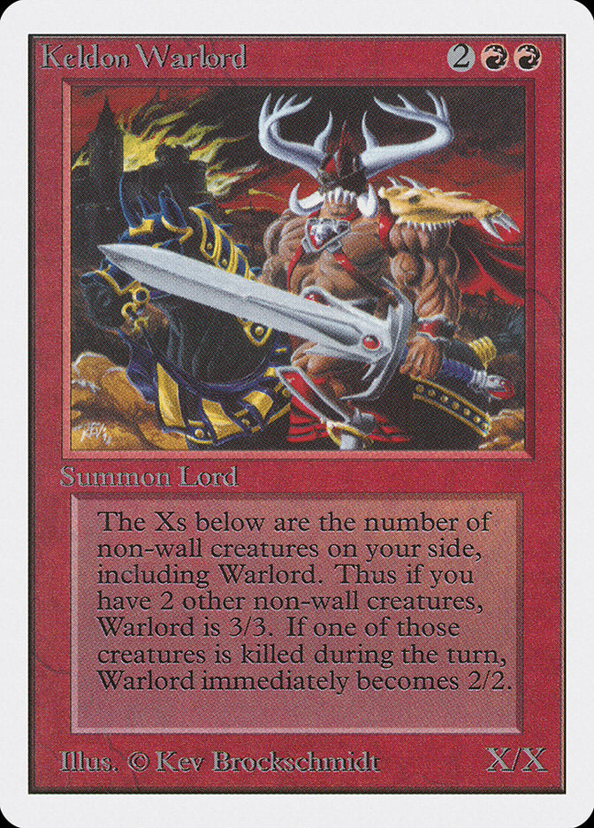 Keldon Warlord [Unlimited Edition] MTG Single Magic: The Gathering | Red Claw Gaming