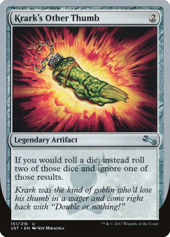 Krark's Other Thumb [Unstable] MTG Single Magic: The Gathering | Red Claw Gaming