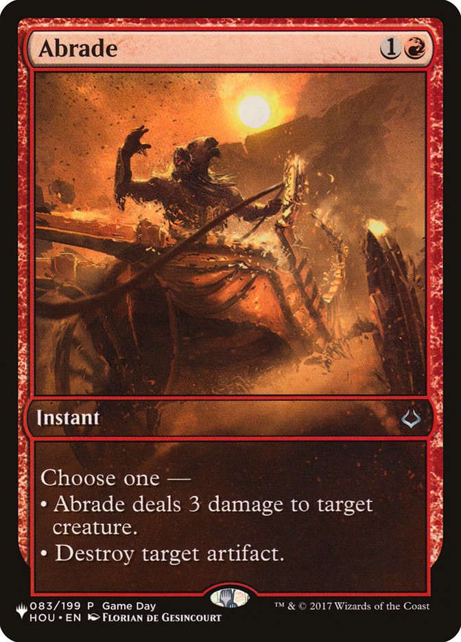 Abrade [The List] MTG Single Magic: The Gathering | Red Claw Gaming