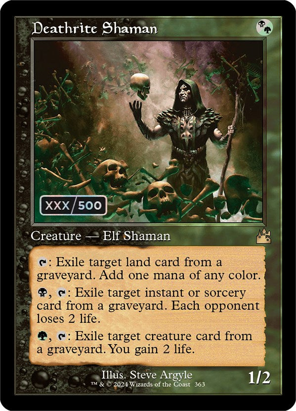 Deathrite Shaman (Retro) (Serialized) [Ravnica Remastered] MTG Single Magic: The Gathering | Red Claw Gaming