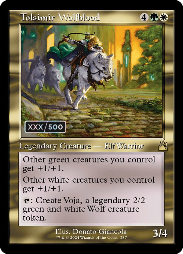 Tolsimir Wolfblood (Retro) (Serialized) [Ravnica Remastered] MTG Single Magic: The Gathering | Red Claw Gaming