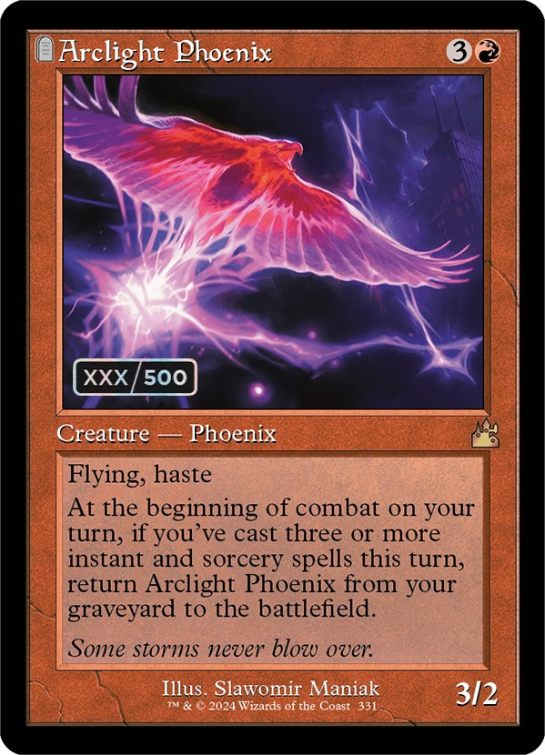 Arclight Phoenix (Retro) (Serialized) [Ravnica Remastered] MTG Single Magic: The Gathering | Red Claw Gaming