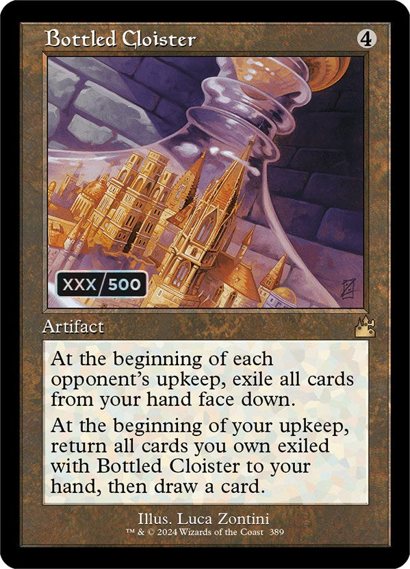 Bottled Cloister (Retro) (Serialized) [Ravnica Remastered] MTG Single Magic: The Gathering | Red Claw Gaming