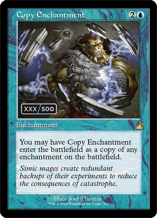 Copy Enchantment (Retro) (Serialized) [Ravnica Remastered] MTG Single Magic: The Gathering | Red Claw Gaming