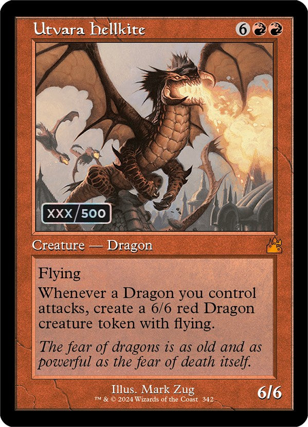 Utvara Hellkite (Retro) (Serialized) [Ravnica Remastered] MTG Single Magic: The Gathering | Red Claw Gaming