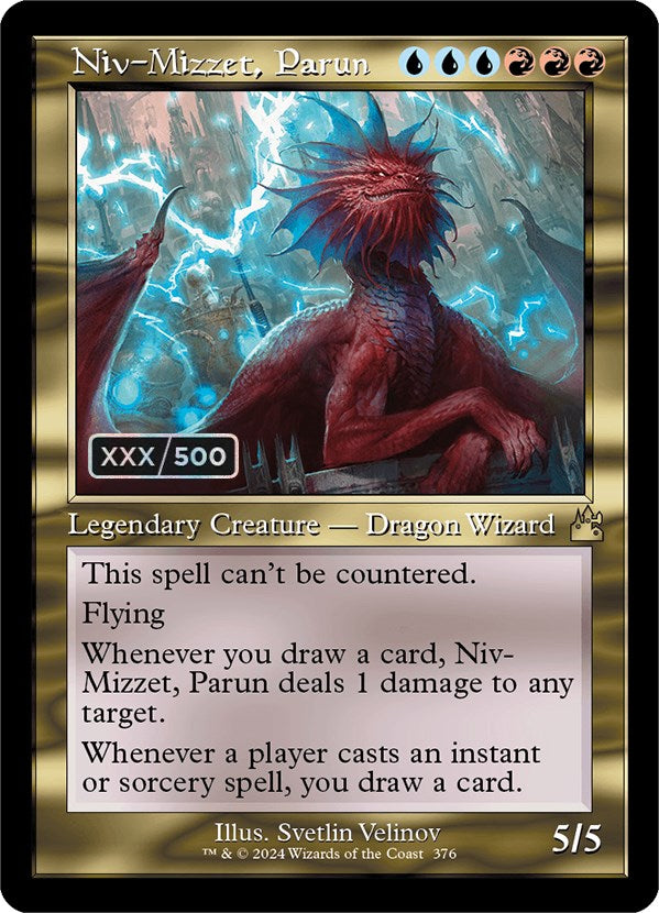 Niv-Mizzet, Parun (Retro) (Serialized) [Ravnica Remastered] MTG Single Magic: The Gathering | Red Claw Gaming