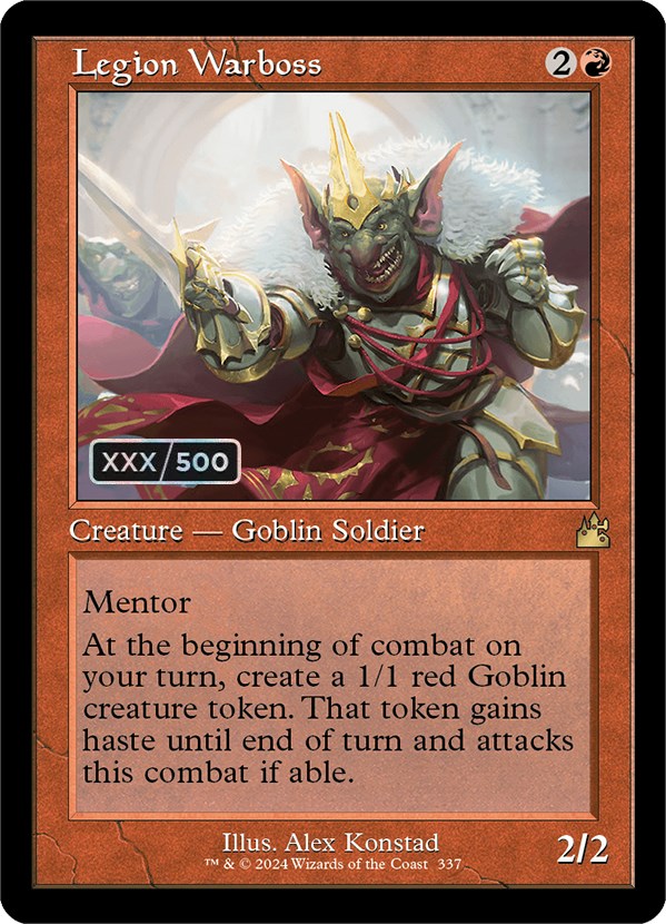 Legion Warboss (Retro) (Serialized) [Ravnica Remastered] MTG Single Magic: The Gathering | Red Claw Gaming