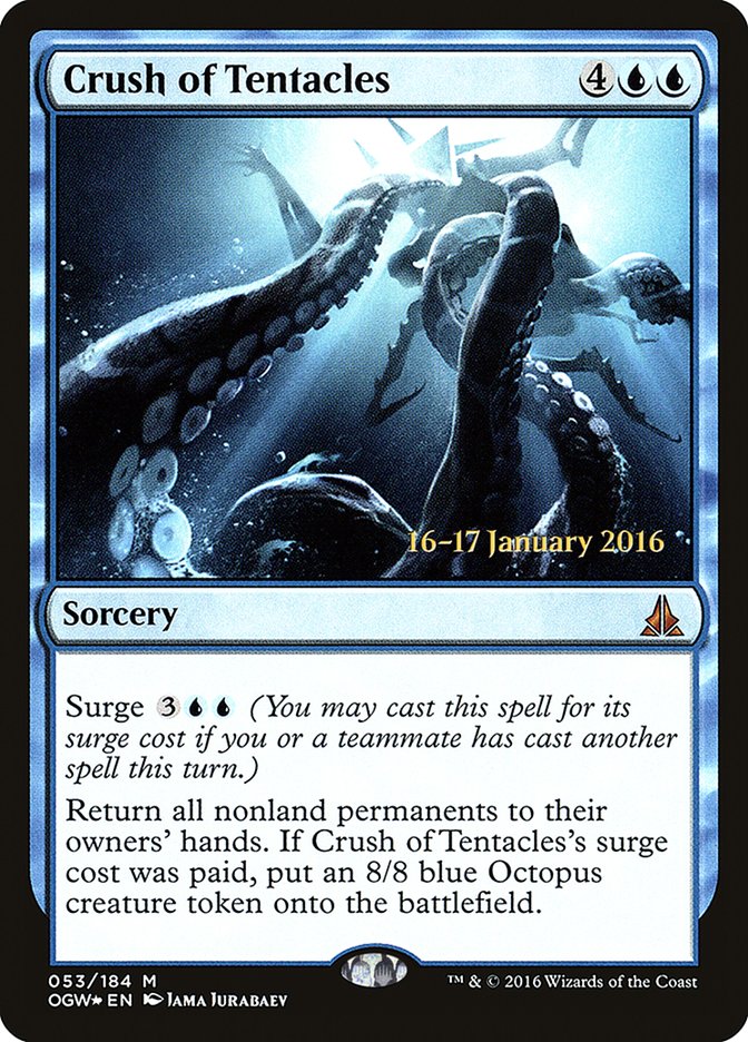 Crush of Tentacles [Oath of the Gatewatch Prerelease Promos] MTG Single Magic: The Gathering | Red Claw Gaming