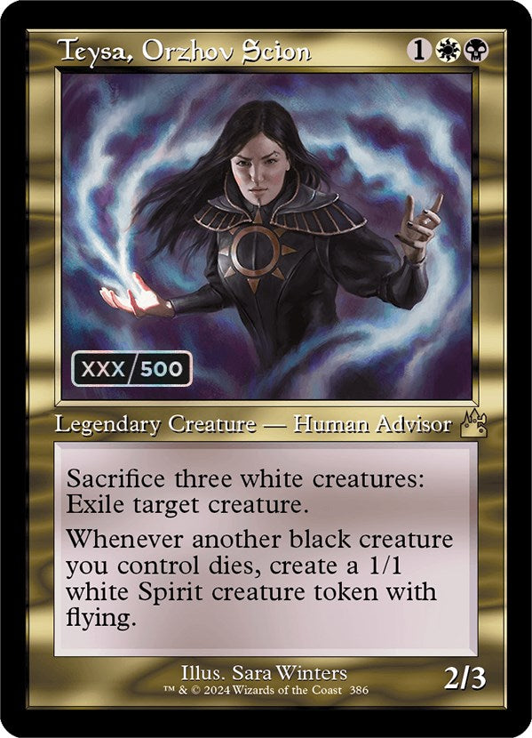 Teysa, Orzhov Scion (Retro) (Serialized) [Ravnica Remastered] MTG Single Magic: The Gathering | Red Claw Gaming