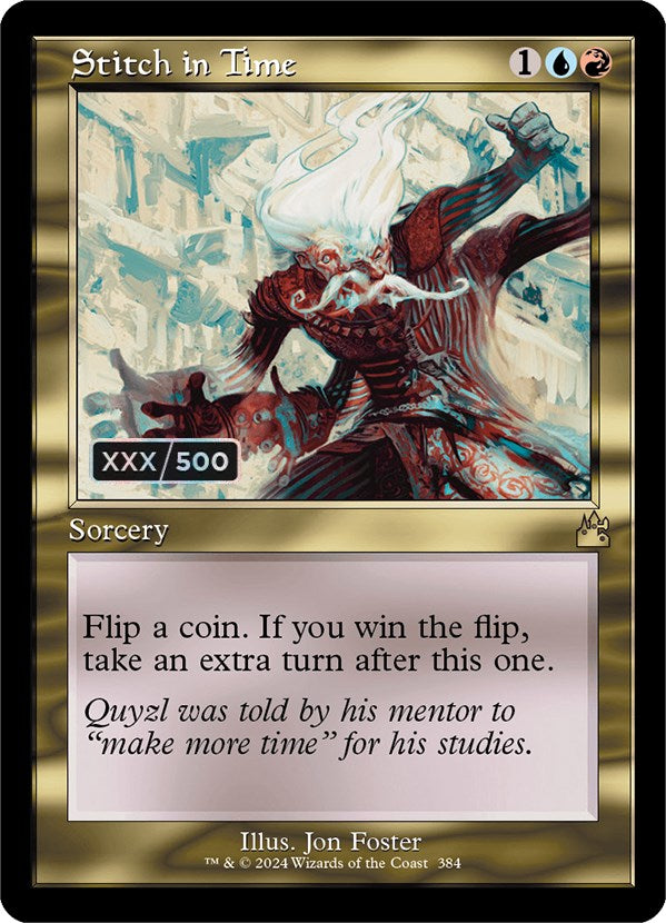 Stitch in Time (Retro) (Serialized) [Ravnica Remastered] MTG Single Magic: The Gathering | Red Claw Gaming