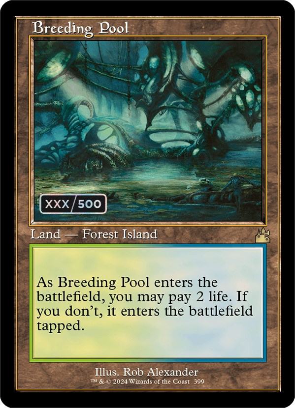 Breeding Pool (Retro) (Serialized) [Ravnica Remastered] MTG Single Magic: The Gathering | Red Claw Gaming