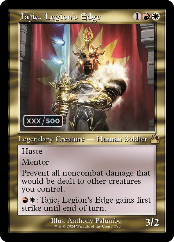 Tajic, Legion's Edge (Retro) (Serialized) [Ravnica Remastered] MTG Single Magic: The Gathering | Red Claw Gaming