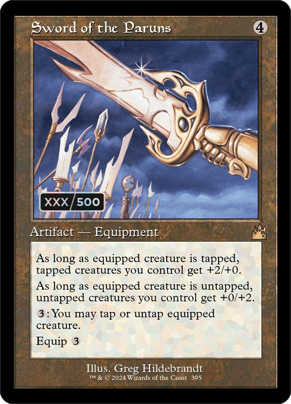 Sword of the Paruns (Retro) (Serialized) [Ravnica Remastered] MTG Single Magic: The Gathering | Red Claw Gaming