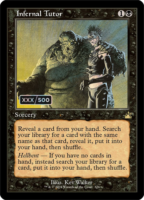Infernal Tutor (Retro) (Serialized) [Ravnica Remastered] MTG Single Magic: The Gathering | Red Claw Gaming