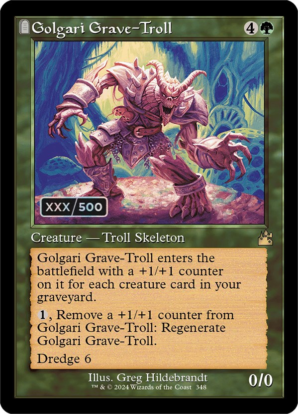 Golgari Grave-Troll (Retro) (Serialized) [Ravnica Remastered] MTG Single Magic: The Gathering | Red Claw Gaming