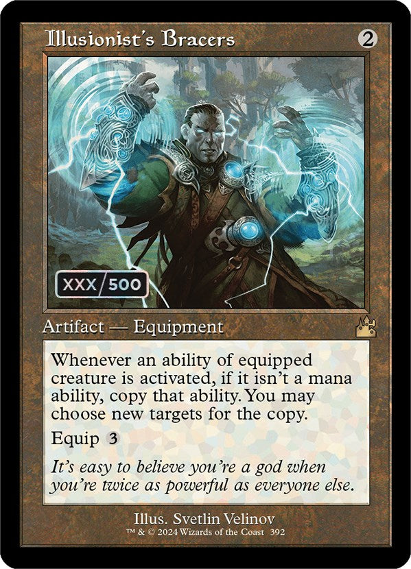 Illusionist's Bracers (Retro) (Serialized) [Ravnica Remastered] MTG Single Magic: The Gathering | Red Claw Gaming