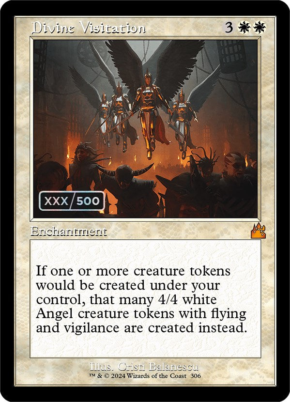 Divine Visitation (Retro) (Serialized) [Ravnica Remastered] MTG Single Magic: The Gathering | Red Claw Gaming