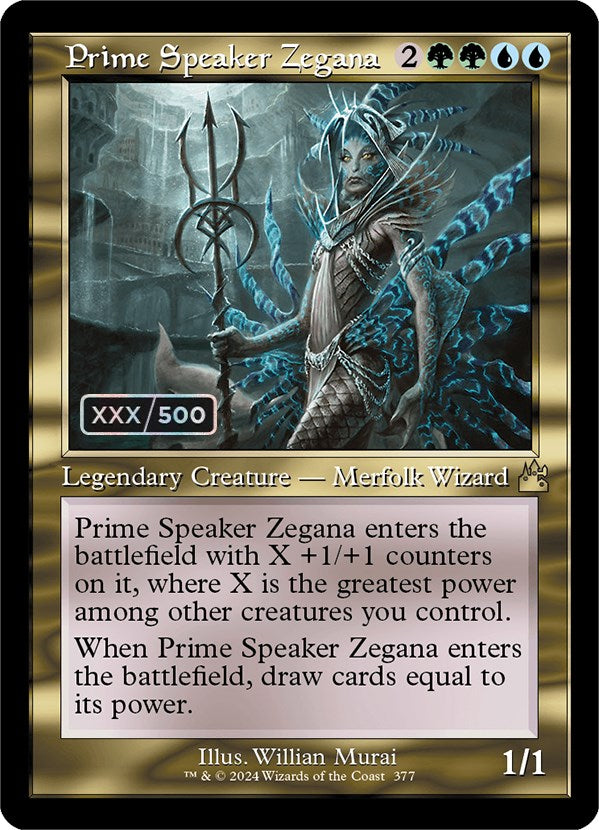 Prime Speaker Zegana (Retro) (Serialized) [Ravnica Remastered] MTG Single Magic: The Gathering | Red Claw Gaming