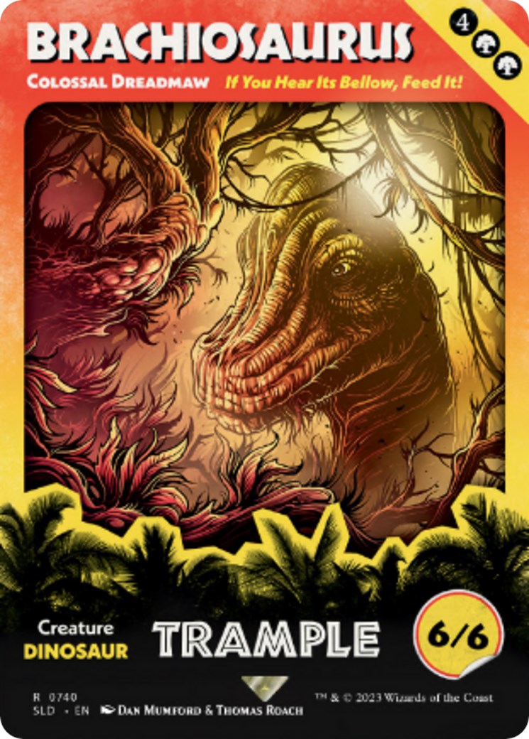 Brachiosaurus - Colossal Dreadmaw (Rainbow Foil) [Secret Lair Drop Series] MTG Single Magic: The Gathering | Red Claw Gaming