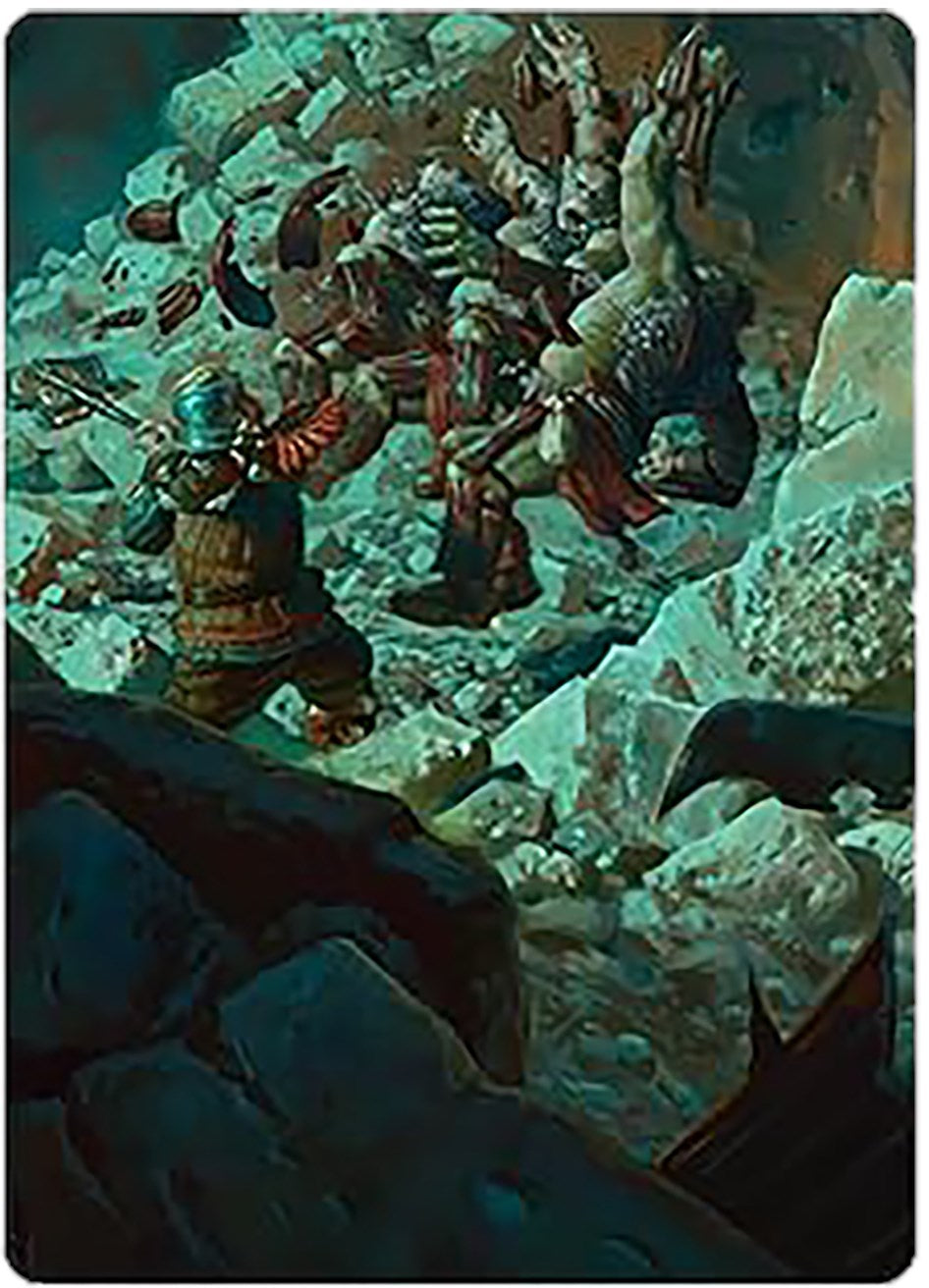 Gimli's Reckless Might Art Card [The Lord of the Rings: Tales of Middle-earth Art Series] MTG Single Magic: The Gathering | Red Claw Gaming
