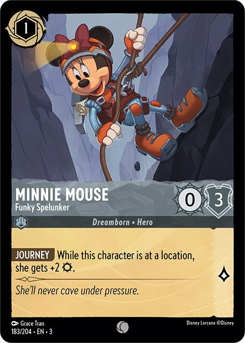 Minnie Mouse - Funky Spelunker (183/204) [Into the Inklands] Lorcana Single Disney    | Red Claw Gaming