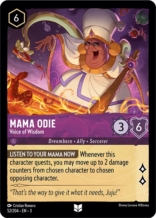 Mama Odie - Voice of Wisdom (52/204) [Into the Inklands] Lorcana Single Disney    | Red Claw Gaming