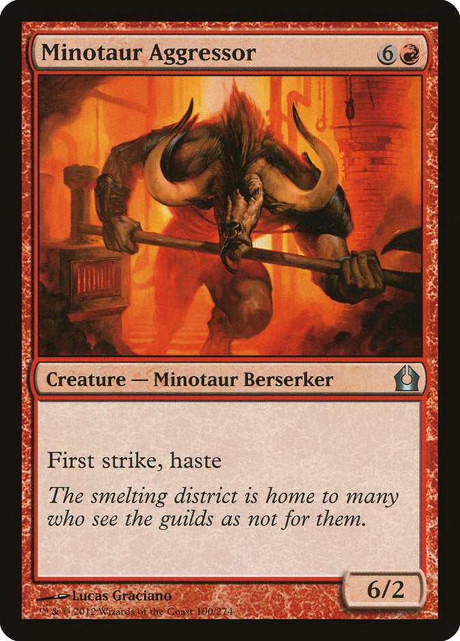 Minotaur Aggressor [Return to Ravnica] MTG Single Magic: The Gathering | Red Claw Gaming