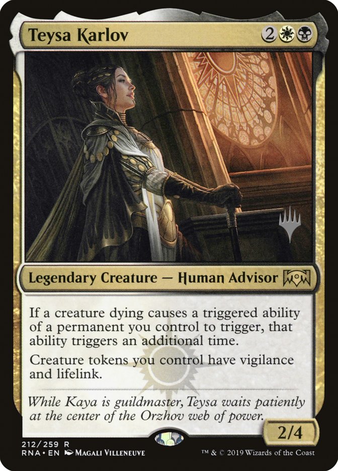 Teysa Karlov (Promo Pack) [Ravnica Allegiance Promos] MTG Single Magic: The Gathering | Red Claw Gaming