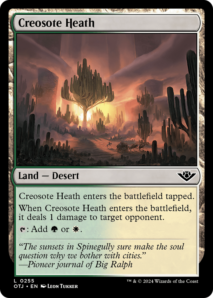 Creosote Heath [Outlaws of Thunder Junction] MTG Single Magic: The Gathering    | Red Claw Gaming