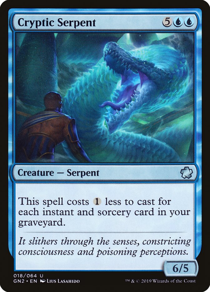 Cryptic Serpent [Game Night 2019] MTG Single Magic: The Gathering | Red Claw Gaming