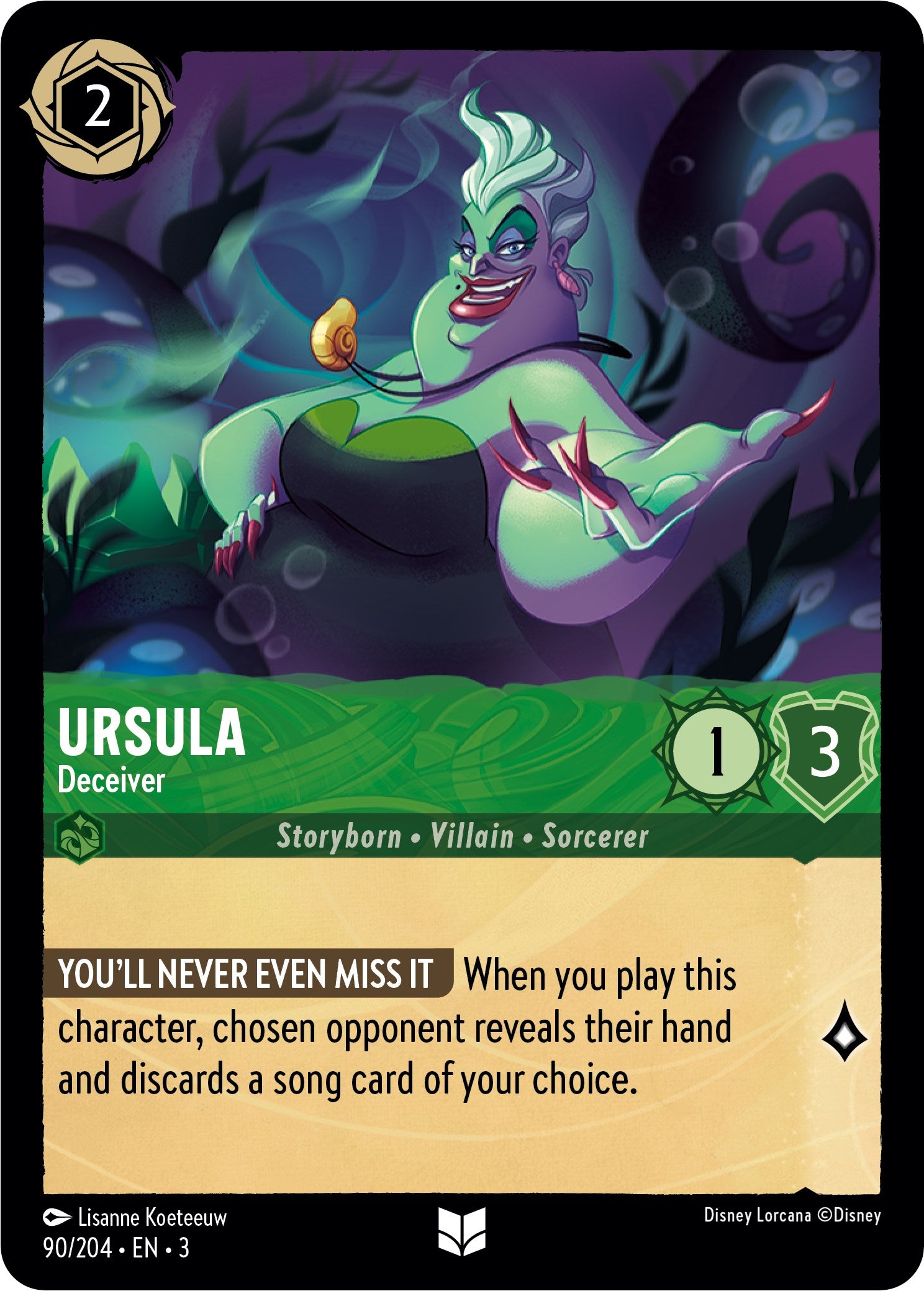 Ursula - Deceiver (90/204) [Into the Inklands] Lorcana Single Disney    | Red Claw Gaming