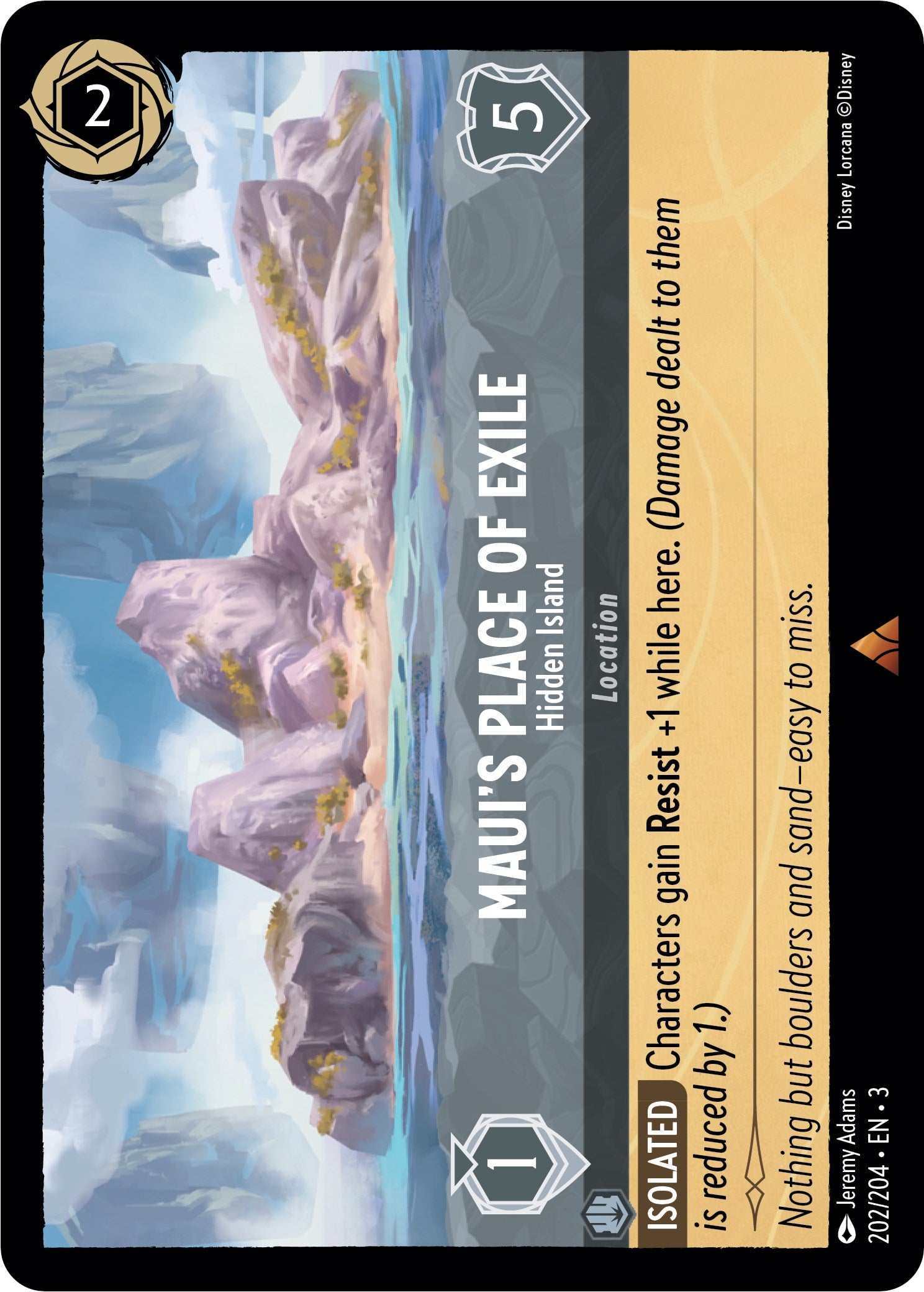 Maui's Place of Exile - Hidden Island (202/204) [Into the Inklands] Lorcana Single Disney    | Red Claw Gaming