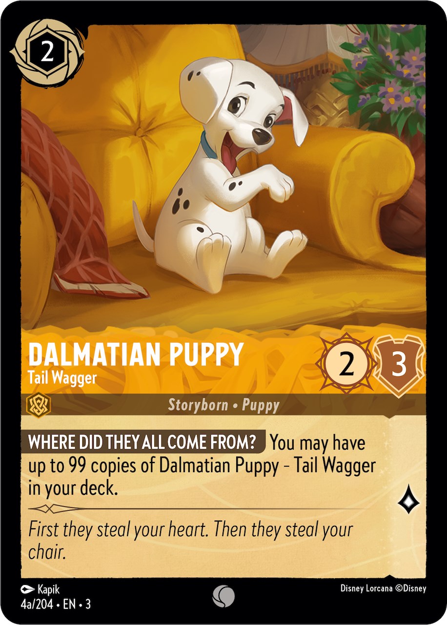Dalmatian Puppy - Tail Wagger (4a) (4a/204) [Into the Inklands] Lorcana Single Disney    | Red Claw Gaming