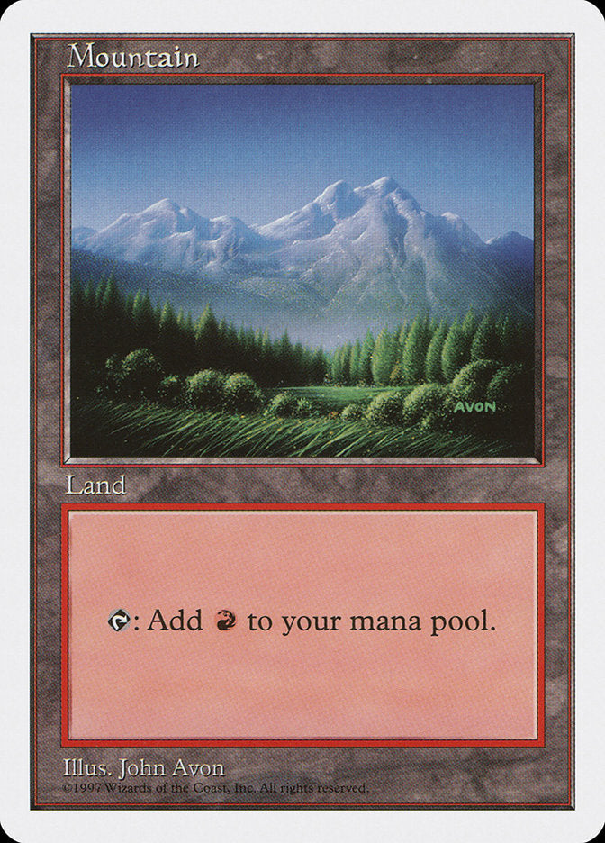 Mountain (443) [Fifth Edition] MTG Single Magic: The Gathering | Red Claw Gaming
