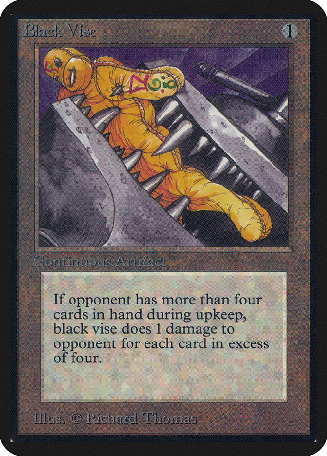 Black Vise [Alpha Edition] MTG Single Magic: The Gathering | Red Claw Gaming
