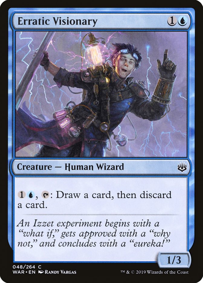 Erratic Visionary [War of the Spark] MTG Single Magic: The Gathering | Red Claw Gaming