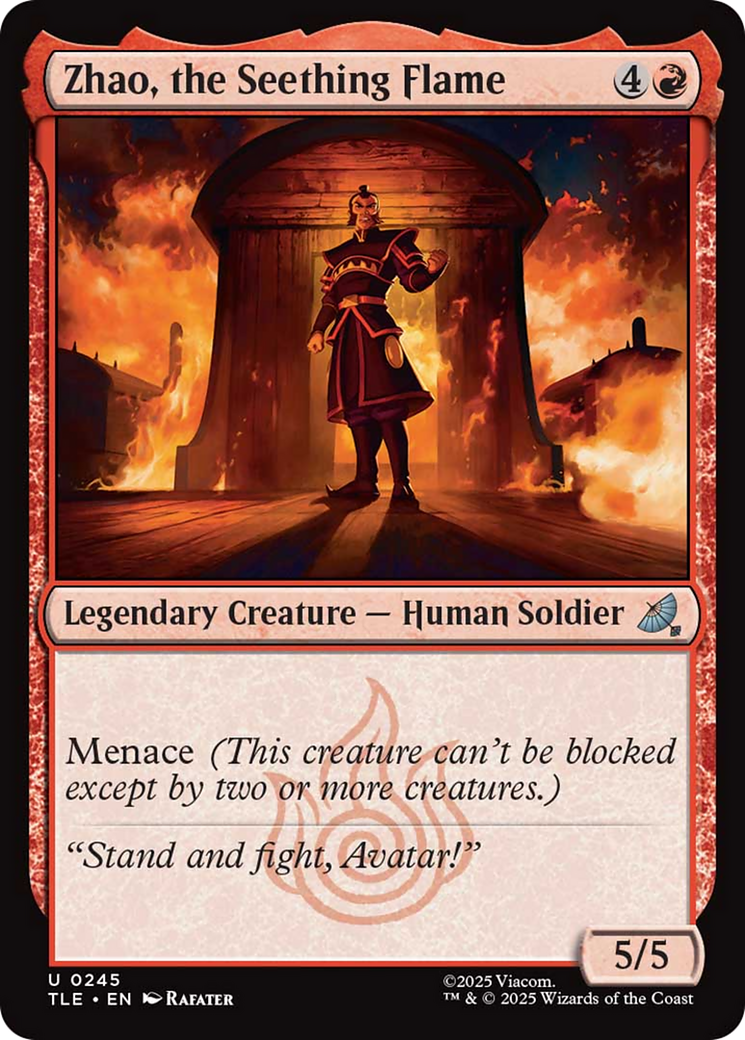 Zhao, the Seething Flame [Avatar: The Last Airbender: Eternal-Legal] MTG Single Magic: The Gathering | Red Claw Gaming