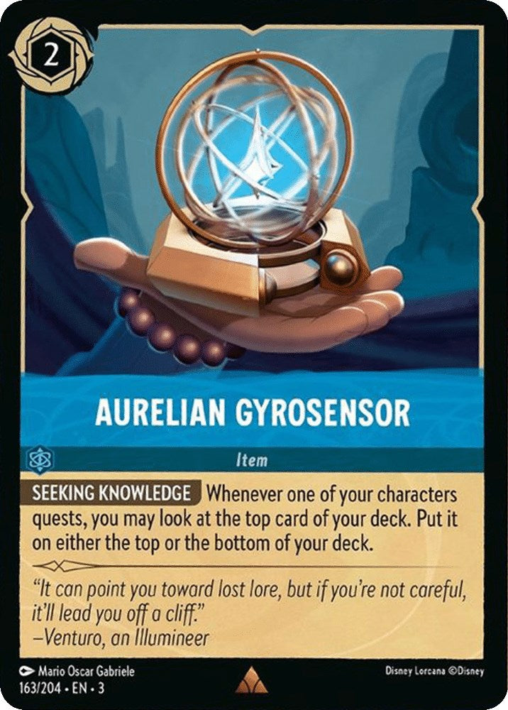 Aurelian Gyrosensor (163/204) [Into the Inklands] Lorcana Single Disney    | Red Claw Gaming