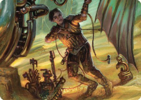 Mishra, Excavation Prodigy Art Card [The Brothers' War Art Series] MTG Single Magic: The Gathering | Red Claw Gaming
