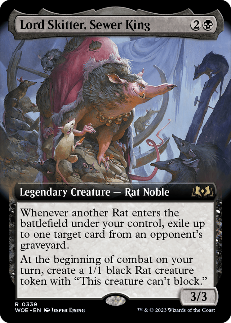 Lord Skitter, Sewer King (Extended Art) [Wilds of Eldraine] MTG Single Magic: The Gathering    | Red Claw Gaming