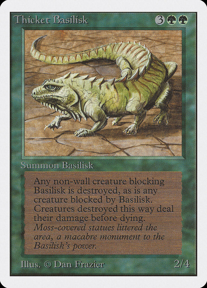 Thicket Basilisk [Unlimited Edition] MTG Single Magic: The Gathering | Red Claw Gaming