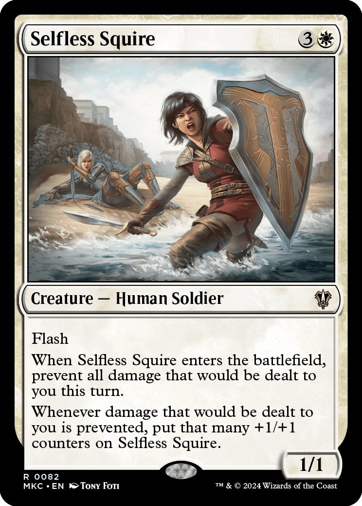 Selfless Squire [Murders at Karlov Manor Commander] MTG Single Magic: The Gathering | Red Claw Gaming
